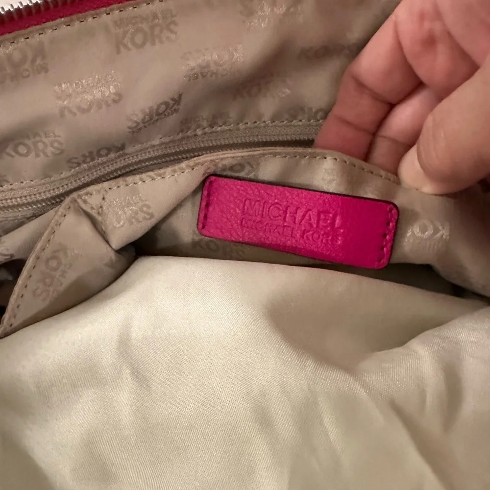 Michael Kors Fuchsia Leather Satchel